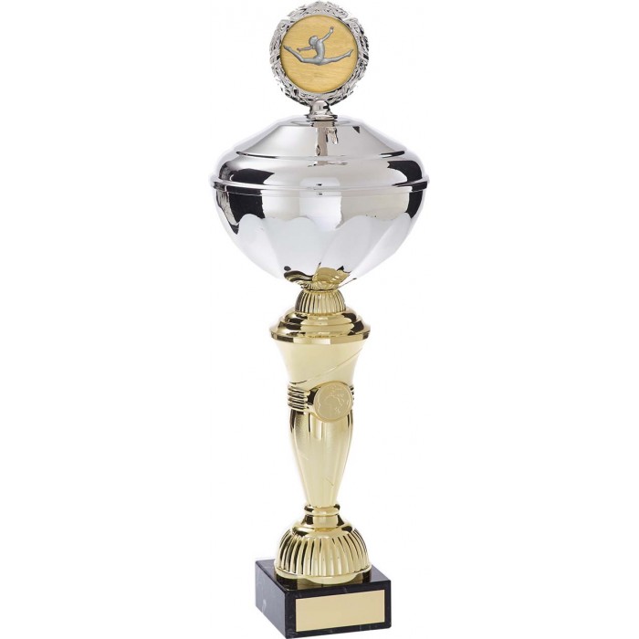 GYMNASTICS TROPHY WITH CHOICE CENTRE  - AVAILABLE IN 5 SIZES